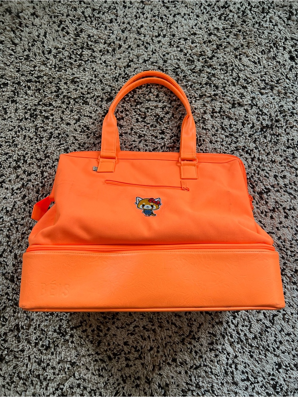 BEIS Weekender Bag Full Size Orange Creamsicle Iron On Patch *Read*